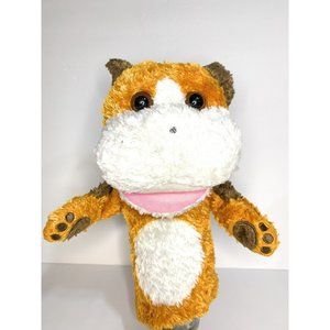 Happy  The Dog 2010 McGraw-Hill plush dog hand puppet puppy brown and white